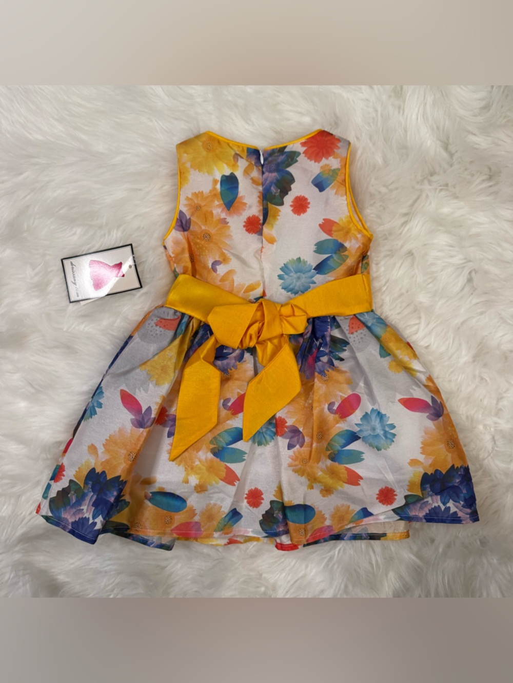 Dorissa Toddler Floral Dress 24M NWT | Bright Summer Party Dress with Sash - Picture 7 of 11